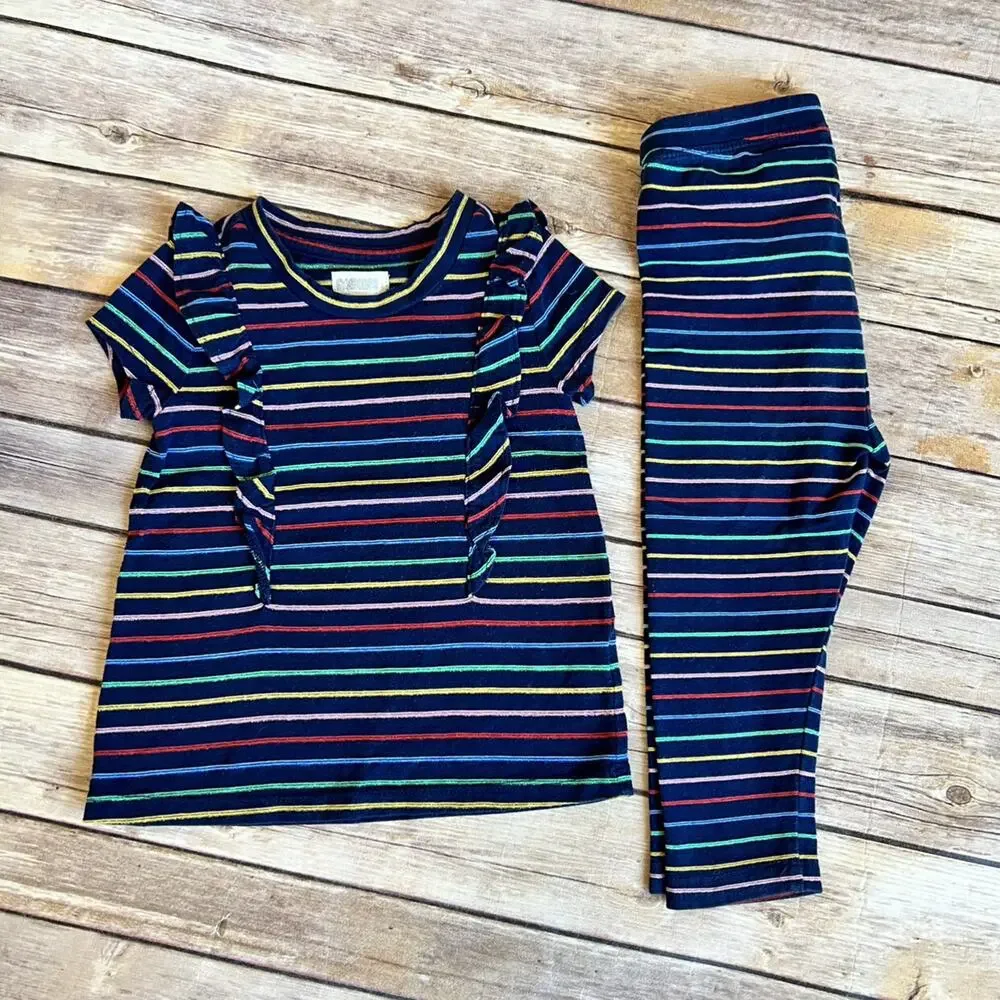 Gymboree Baby Navy Striped Outfit 12-18m